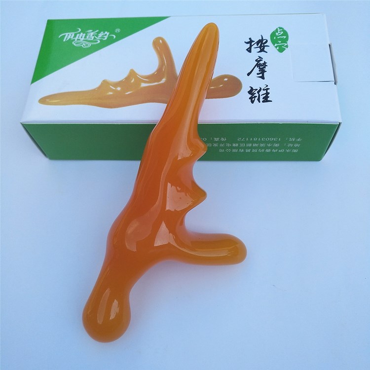 Beeswax Acupressure Cone for Foot & Body Massage, Meridian Massage Tool with Free Acupoint Chart - Image 3