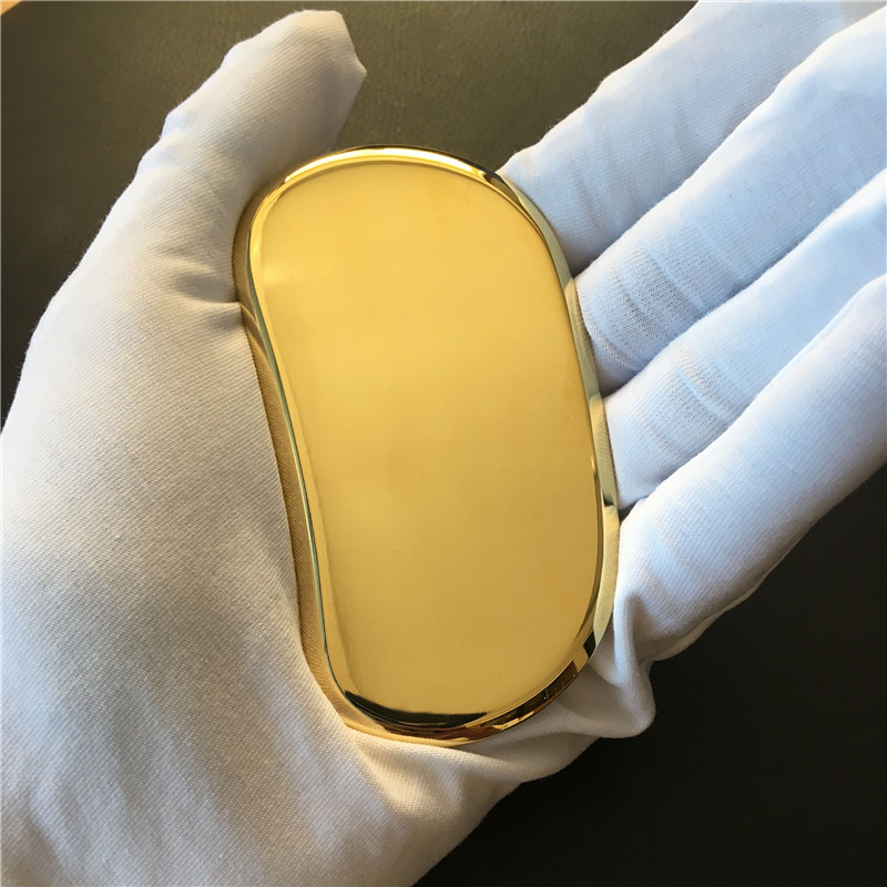 Pure Brass Tai Chi Yin Yang Gua Sha Scraping Massage Plate, Meridian Wellness Body Tool - Image 3