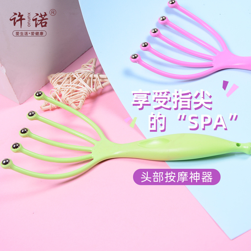 Five-Claw Meridian Acupoint Head Massager – Scalp Kneading & Scraping Tool for Home Self-Care - Image 3