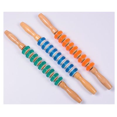 Portable Roller Massage Stick for Leg, Fascia and Deep Muscle Self-Care, Fitness Yoga Relaxation Tool