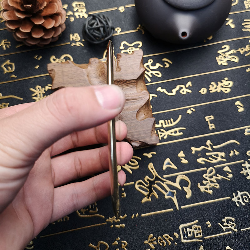 Pure Brass Gua Sha Massage Board, Traditional Wellness Scraping Tool for Home Self-Care Routine - Image 3