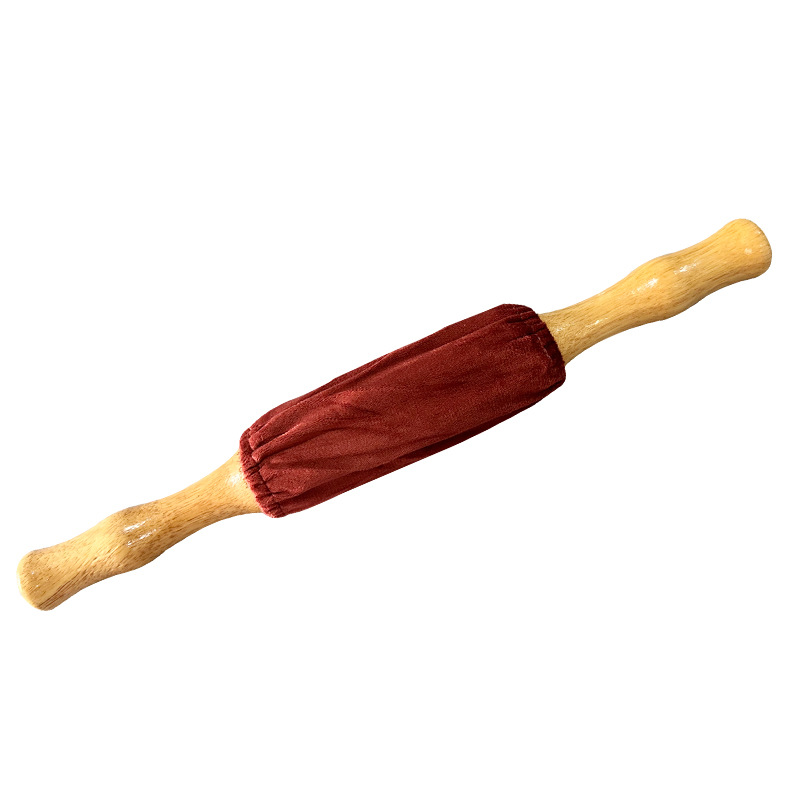 Jade Moxibustion Stick with Rolling Head, Purple Handheld Moxa Stick Massager Set - Image 3