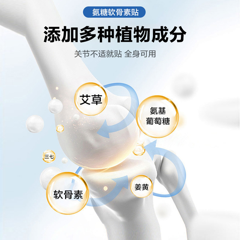 Li Shizhen Bio-Glucosamine Chondroitin Elastic Patch, Mugwort Penetrating Cartilage Patch, Glucosamine Nutritional Patch - Image 2