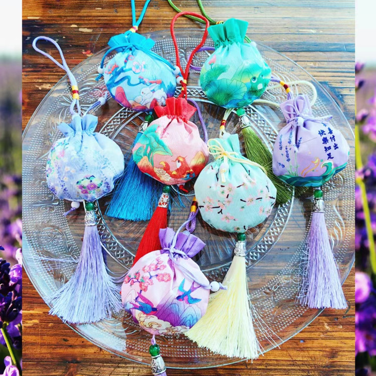 Xinjiang Yili Lavender Sachet Bag, Car Closet Bedroom Aroma, Long-Lasting Fragrance, Natural Mosquito Insect Repellent - Image 4