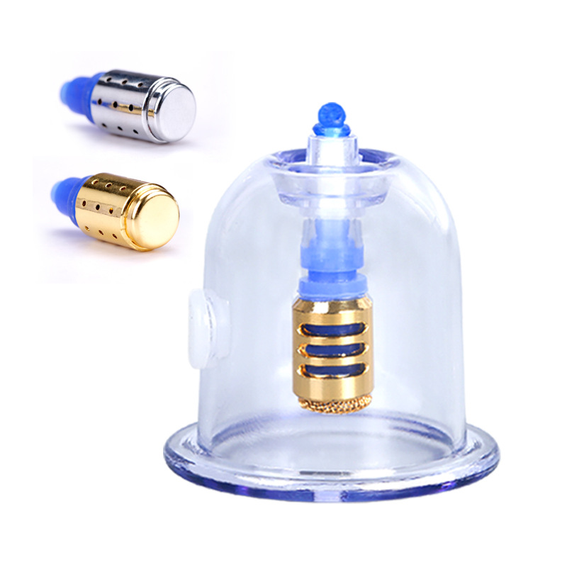 Magnetic Cupping Set for Wellness Routine, Meridian-Inspired Air Extraction Type, Gold/Silver - Image 5