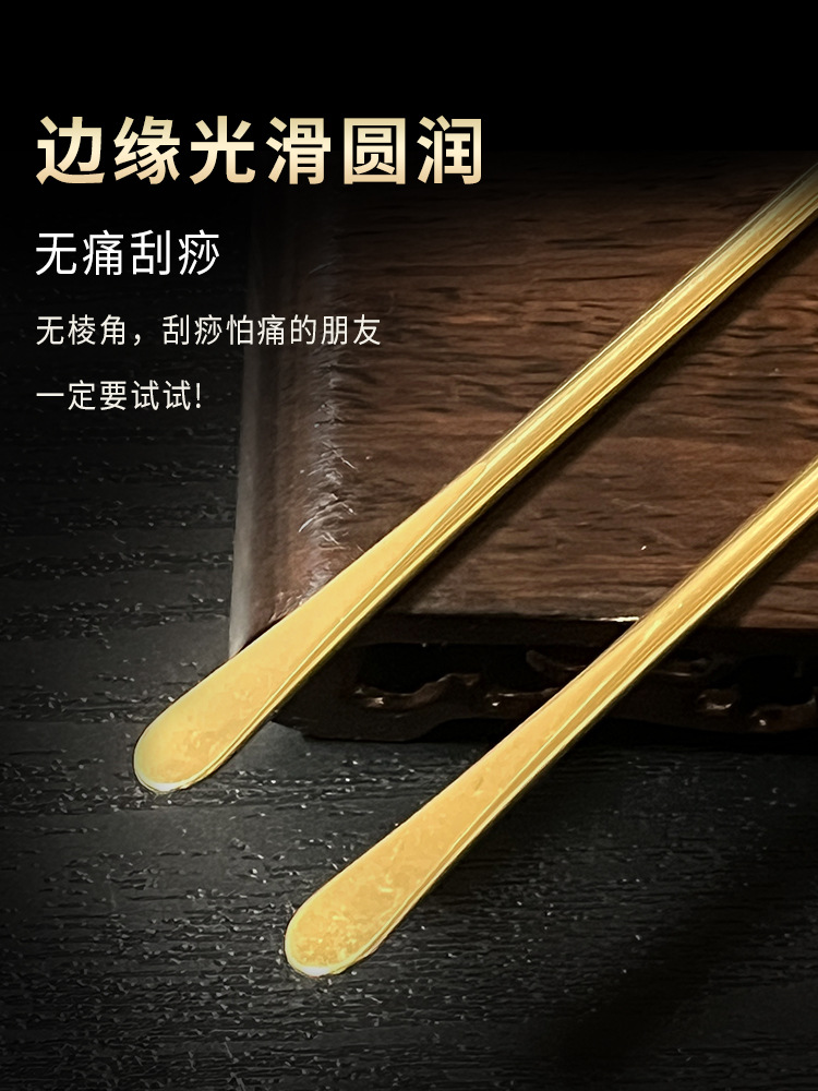Pure Brass Ear Acupoint Probe Tool, Acupressure Detection Stick for Ear Wellness Routine, Set with Oil and Guide - Image 4