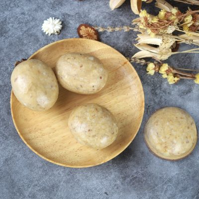 Mugwort Herbal Grinding Soap Handmade Cold Process Moisturizing Face Body Wash