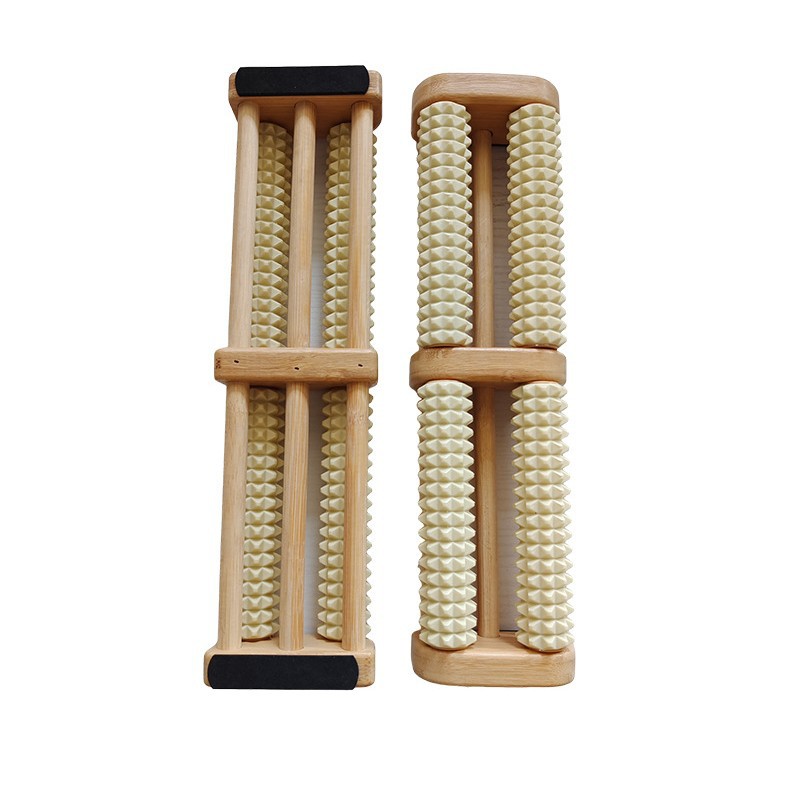 Wooden Foot Massage Roller Solid Wood Acupoint Reflexology Stick for Leg and Foot Relaxation - Image 4