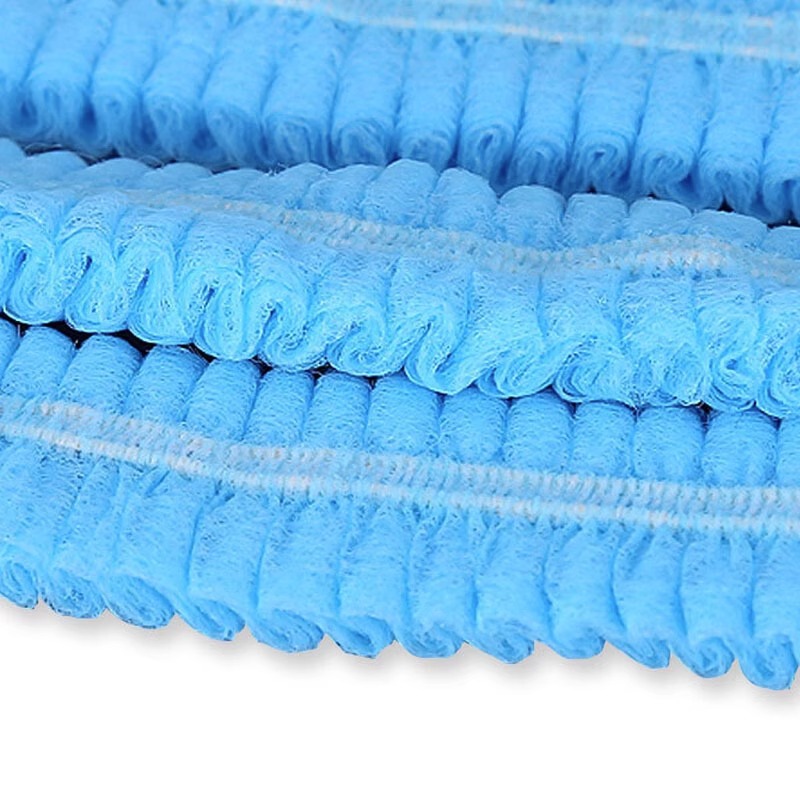 100-Piece Disposable Non-Woven Beauty Salon Hairnet Caps, Breathable Elastic Strip Hat - Image 5
