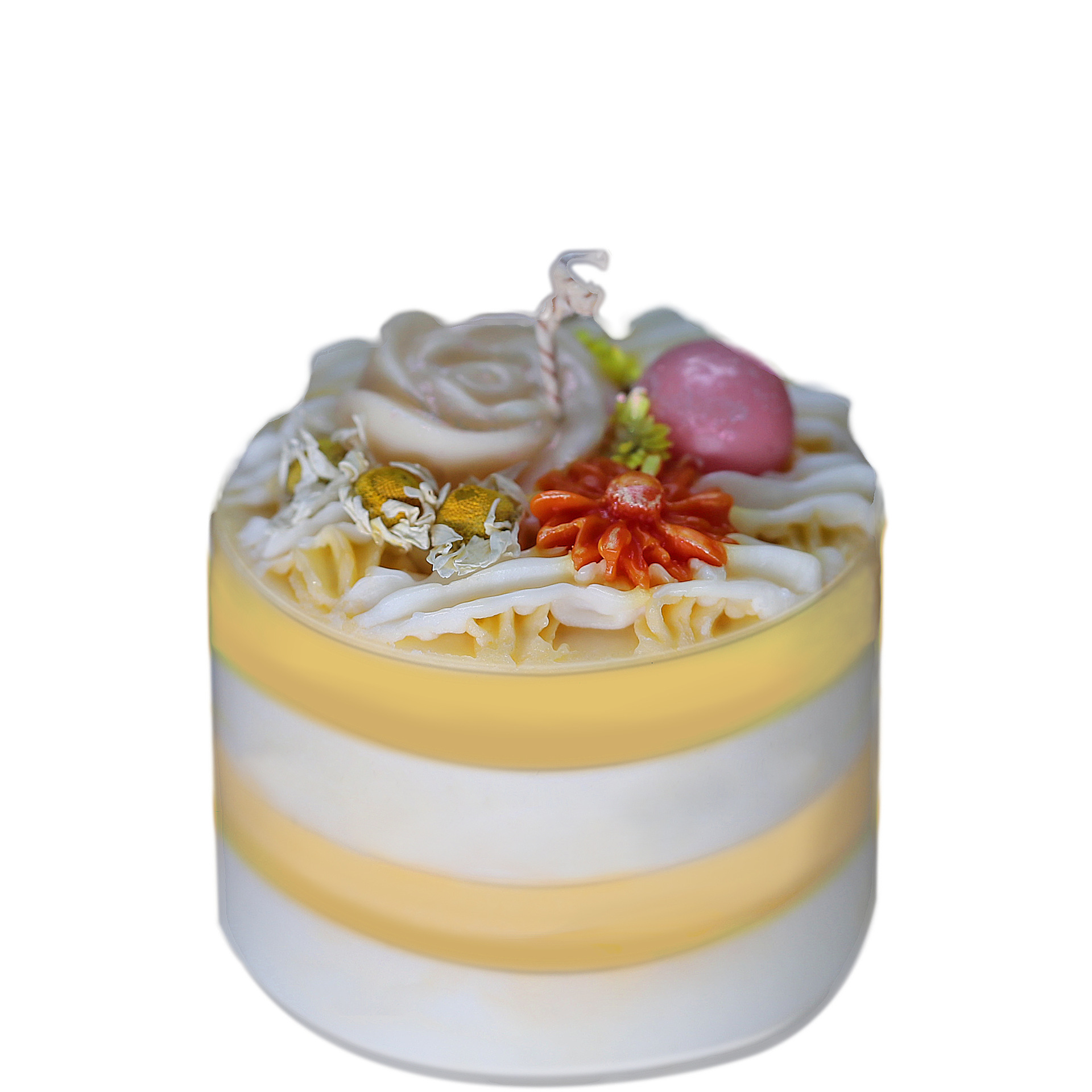 Handmade Soy Wax Aromatherapy Candle with Lavender, Rose & Tea Tree Essential Oils, Floral Fragrance Ritual Gift Box - Image 5