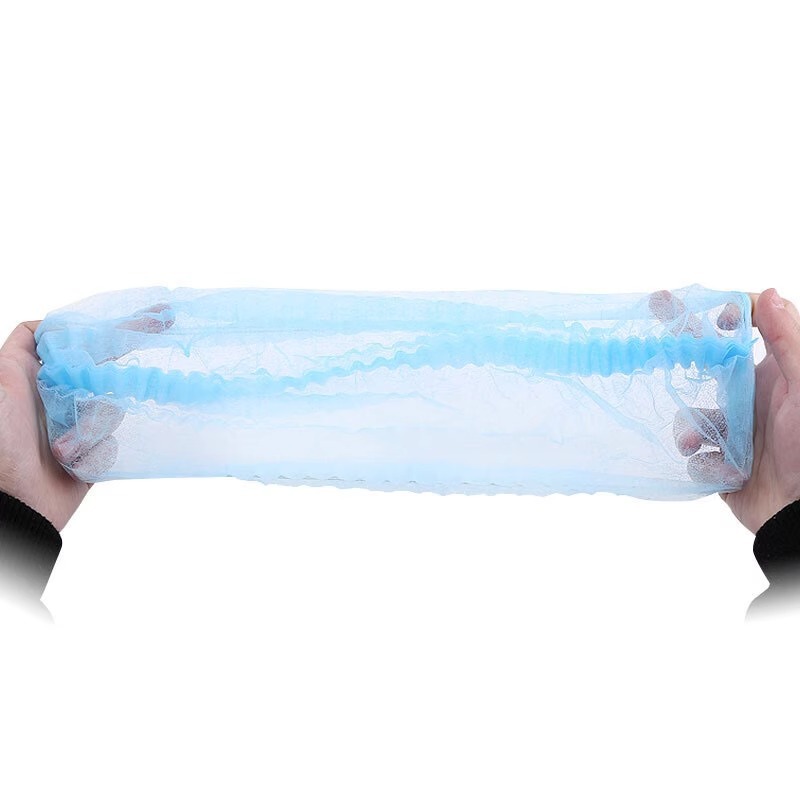100-Piece Disposable Non-Woven Beauty Salon Hairnet Caps, Breathable Elastic Strip Hat - Image 4