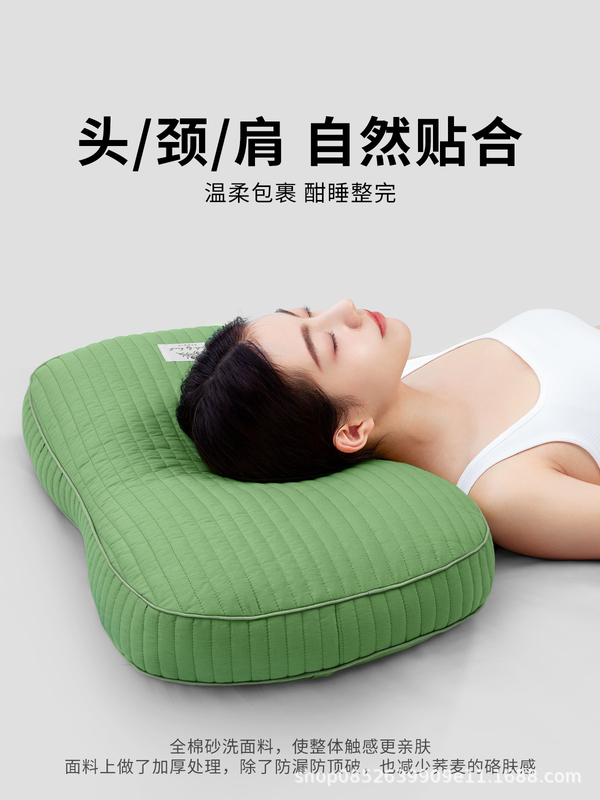 Buckwheat Butterfly Pillow Pair, Pure Cotton Shell, Home Comfort Support, Traditional Cooling Sleep Accessory - Image 3