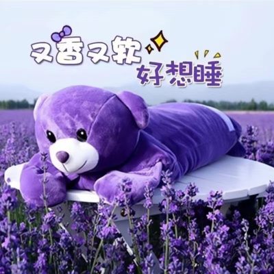 Lavender Buckwheat Neck Pillow, Aromatherapy Flower Herbal Cylinder for Home Relaxation