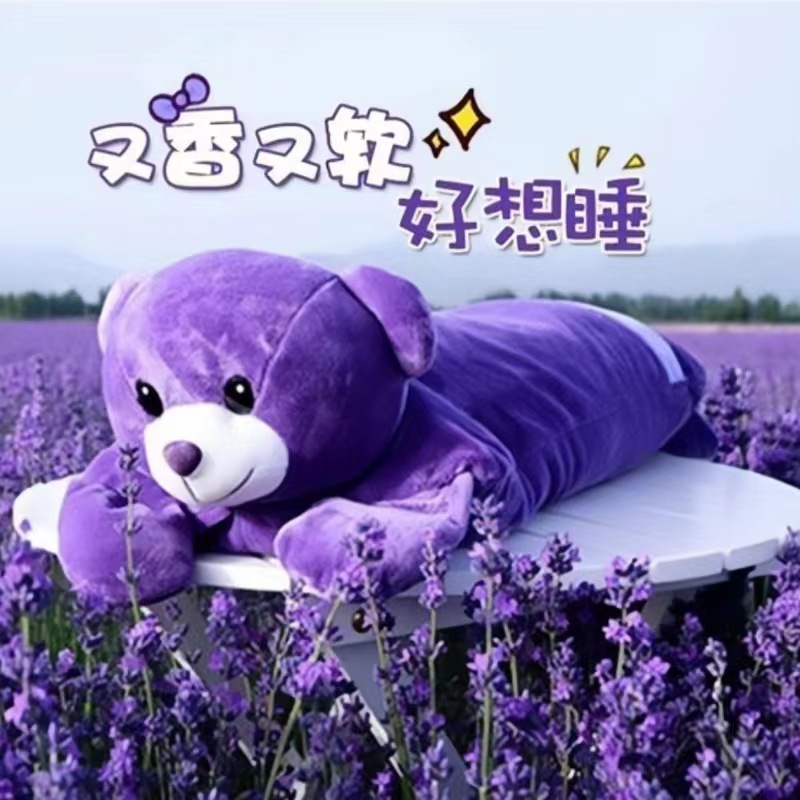 Lavender Buckwheat Neck Pillow, Aromatherapy Flower Herbal Cylinder for Home Relaxation
