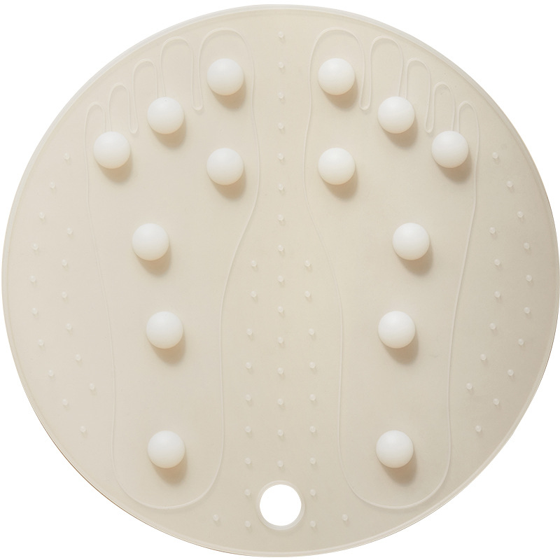 Solid Wood Foot Massage Mat with Silicone Acupressure Nodes for Home Foot Care Reflexology Mat - Image 5