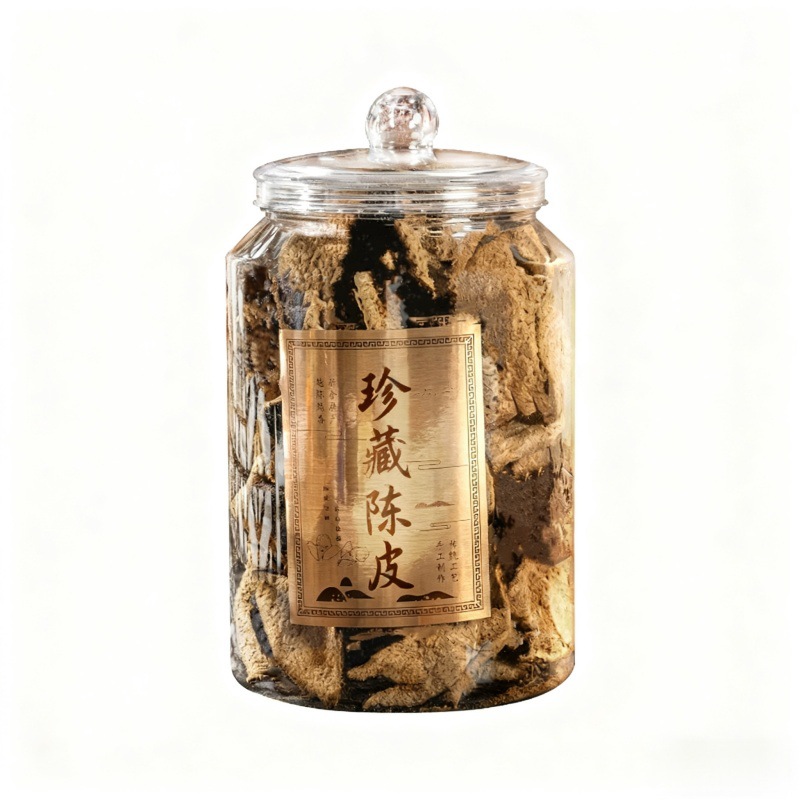 Authentic Sun-Dried Tangerine Peel from Guangdong, 250g in Glass Jar, Premium Aged Chenpi for Tea and Wellness Gifting - Image 5