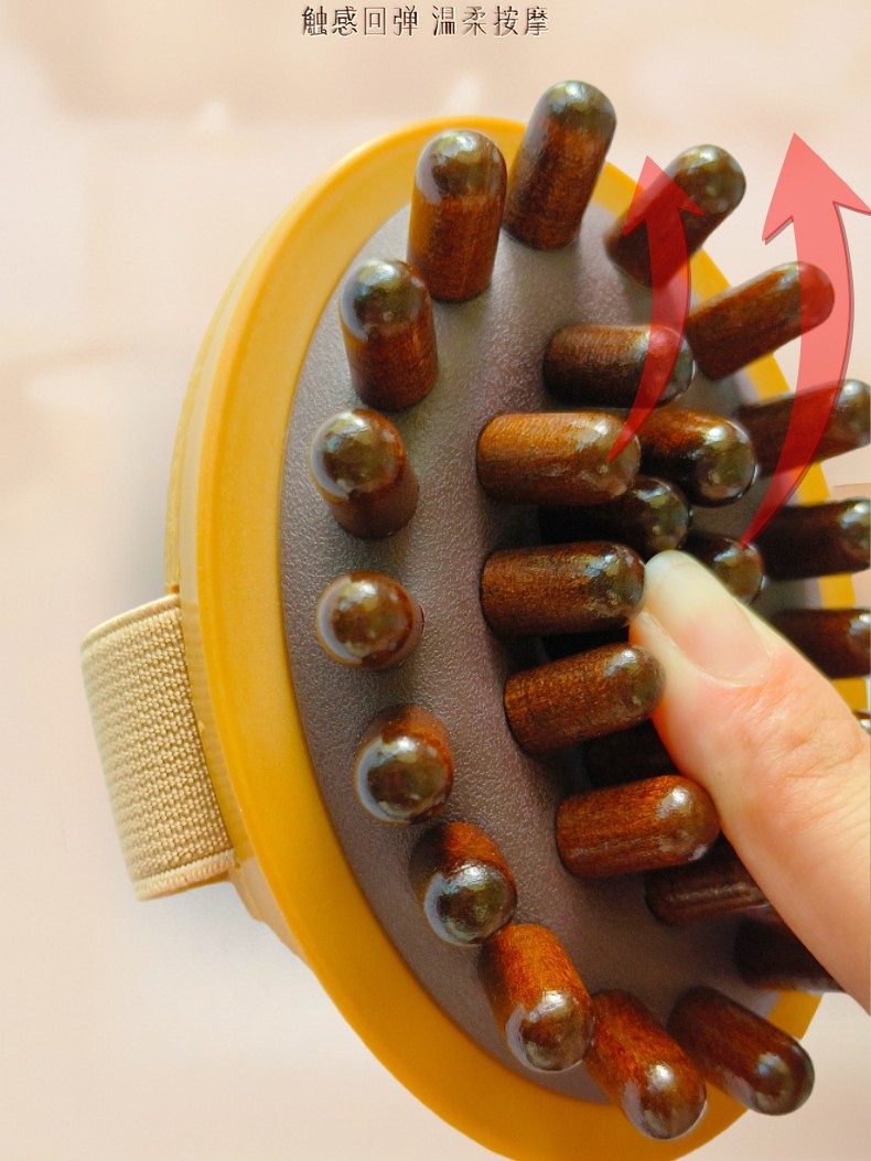 Meridian Brush Massage Tool for Gua Sha and Body Care, Handheld Wellness Comb - Image 4