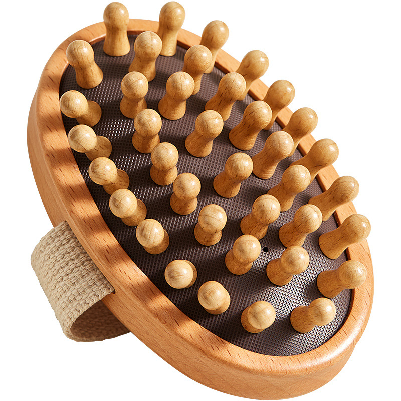 Wooden Long Handle Bath Brush with Soft Boar Bristles for Gentle Back Scrubbing and Massage - Image 5