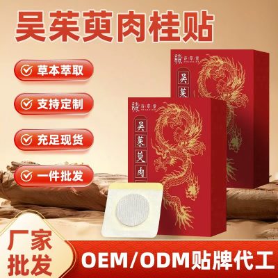 Wuzhu Cinnamon Patch Eight Treasures Foot Patch Multi-Use Mugwort Warm Moxibustion Foot Patch for Yongquan Point and Navel Patch