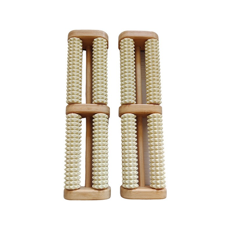 Wooden Foot Massage Roller Solid Wood Acupoint Reflexology Stick for Leg and Foot Relaxation - Image 3
