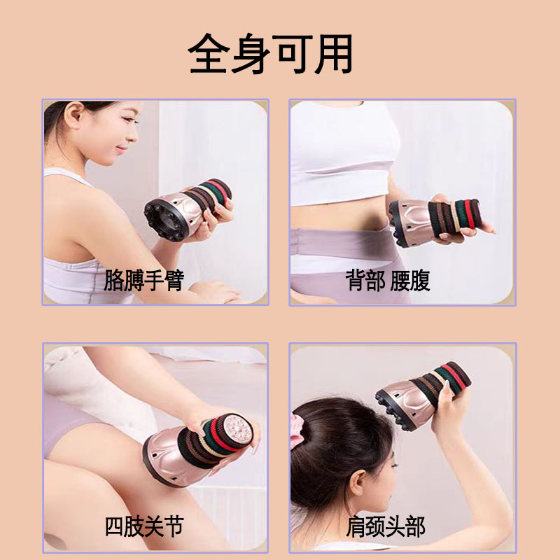 Handheld Moxibustion Massage Jar, Lotus-Shaped Moxa Roller Ball for Full-Body Warming Gua Sha Routine - Image 4