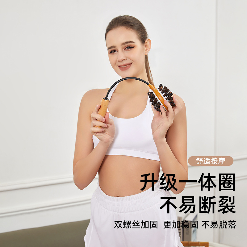 Wooden Handheld Massage Hammer for Body Massaging, Shoulder and Neck Self-Care, Portable Beating Stick - Image 2