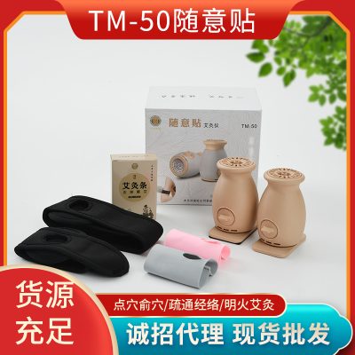 Household Double-Layer Insulated Portable Moxibustion Device for Waist and Abdomen Joints, Open Flame Moxibustion Equipment, Moxibustion Instrument with Freely Attachable Moxibustion Pads
