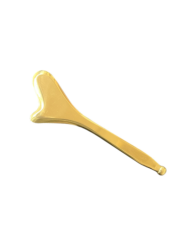 Pure Brass Gua Sha Point Beauty Pen, Face Eye Massage Board with Accessories - Image 5