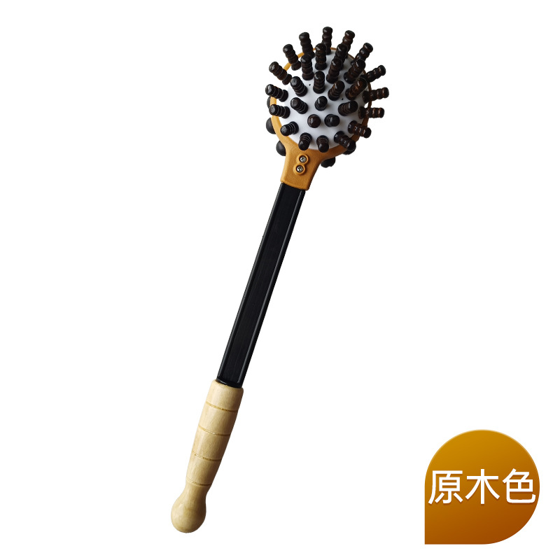 Wooden Handheld Massage Hammer for Body Massaging, Shoulder and Neck Self-Care, Portable Beating Stick - Image 5