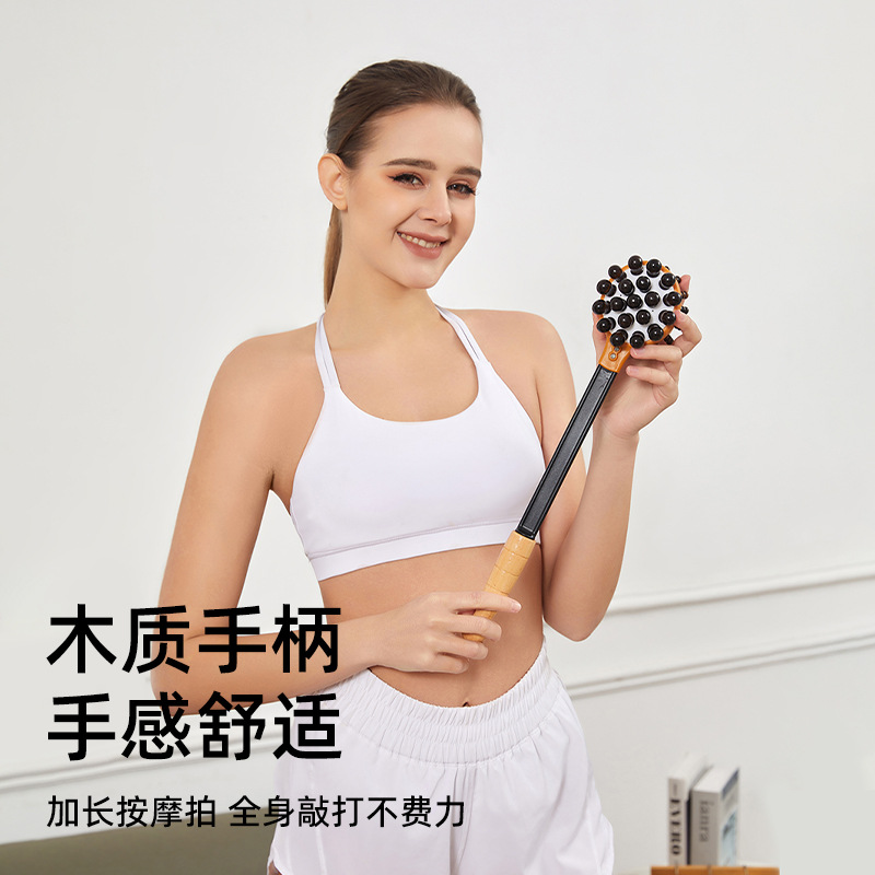 Wooden Handheld Massage Hammer for Body Massaging, Shoulder and Neck Self-Care, Portable Beating Stick - Image 3