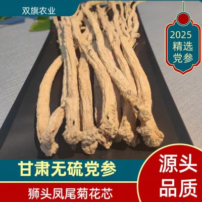 Gansu-Origin Codonopsis Root, New Stock, Sulfur-Free, Sun-Dried, Authentic Selected Chinese Medicinal Herb, Medium-Sized Codonopsis Root