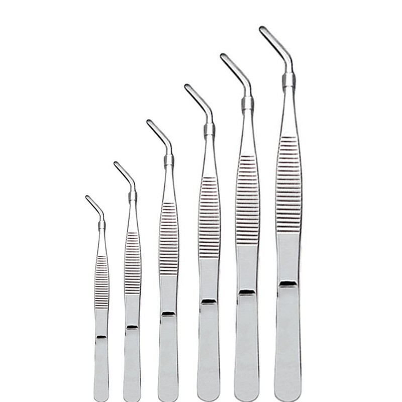 Stainless Steel Precision Tweezers for Home Wellness and Personal Care, Straight and Curved Tips - Image 3