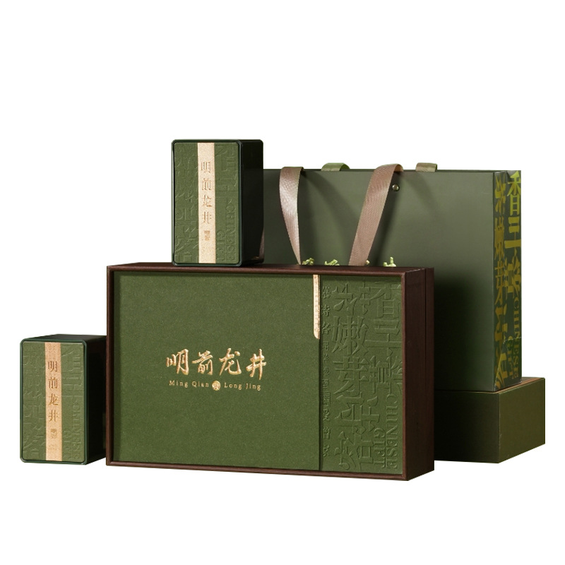 Mingqian Longjing Green Tea Gift Box, Premium Spring Tea from Zhejiang, 250g Loose Leaf - Image 5
