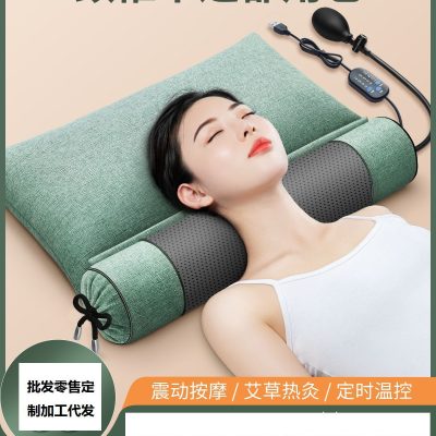 Cylindrical Buckwheat Cassia Seed Pillow with Herbal Filling, Neck Support for Home Relaxation, Candy Shape