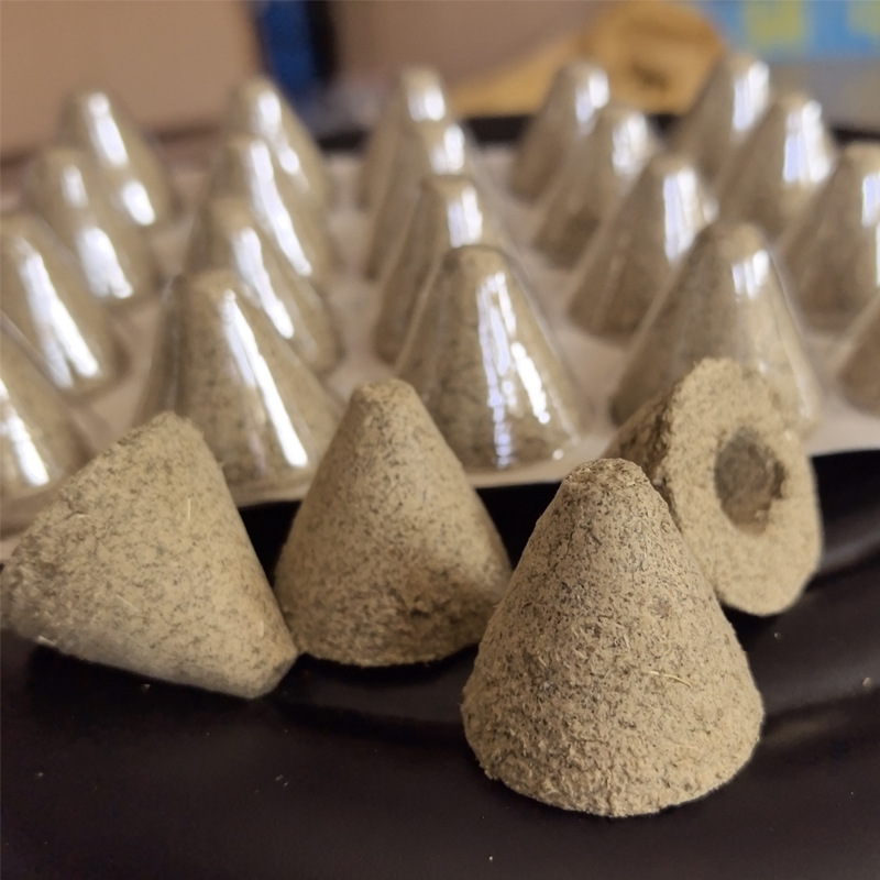 1440 Conical Mugwort Moxa Towers for Umbilical Ginger Moxibustion, Aged Nanyang Ai Ye, 3.5cm Base - Image 4
