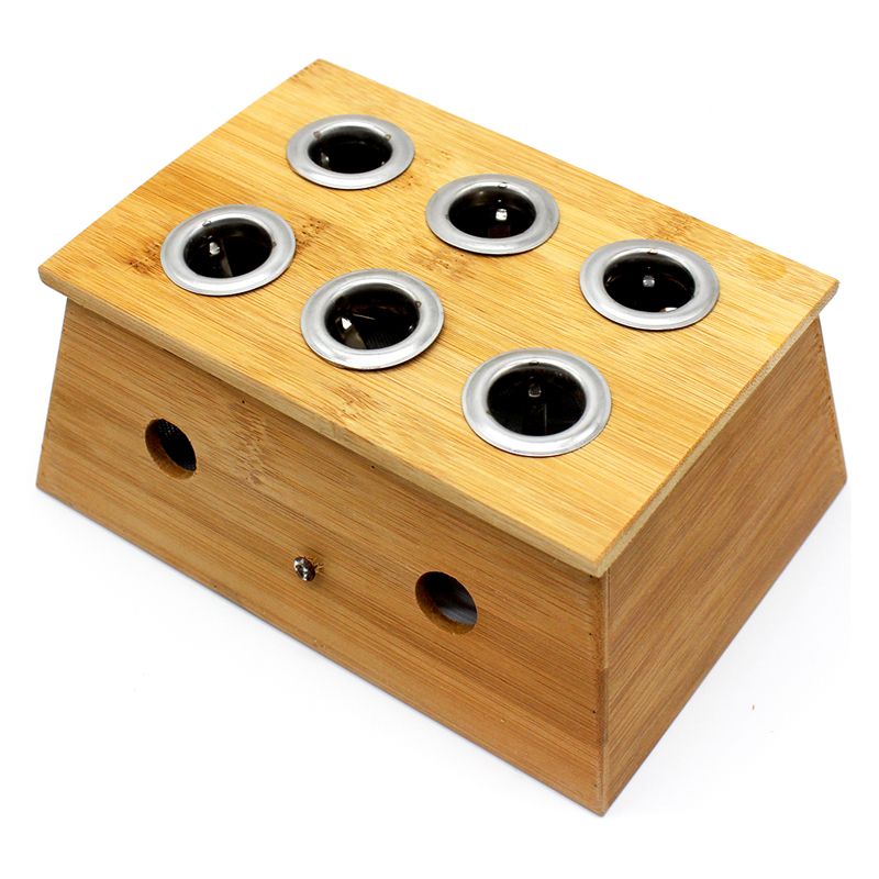 Portable Bamboo Moxibustion Box, Single-Hole Acupoint-Inspired Moxa Tool for Spa and Home Self-Care Routine - Image 5