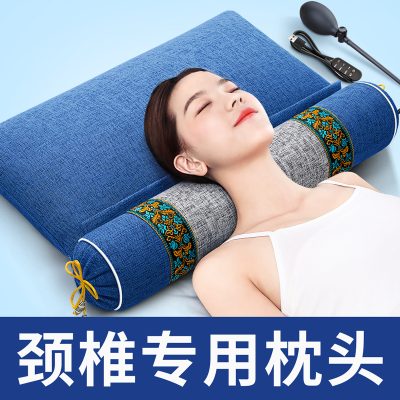 Herbal Neck Pillow with Cassia Seed, Mugwort, Buckwheat – Cylindrical Cervical Support for Relaxation and Home Wellness