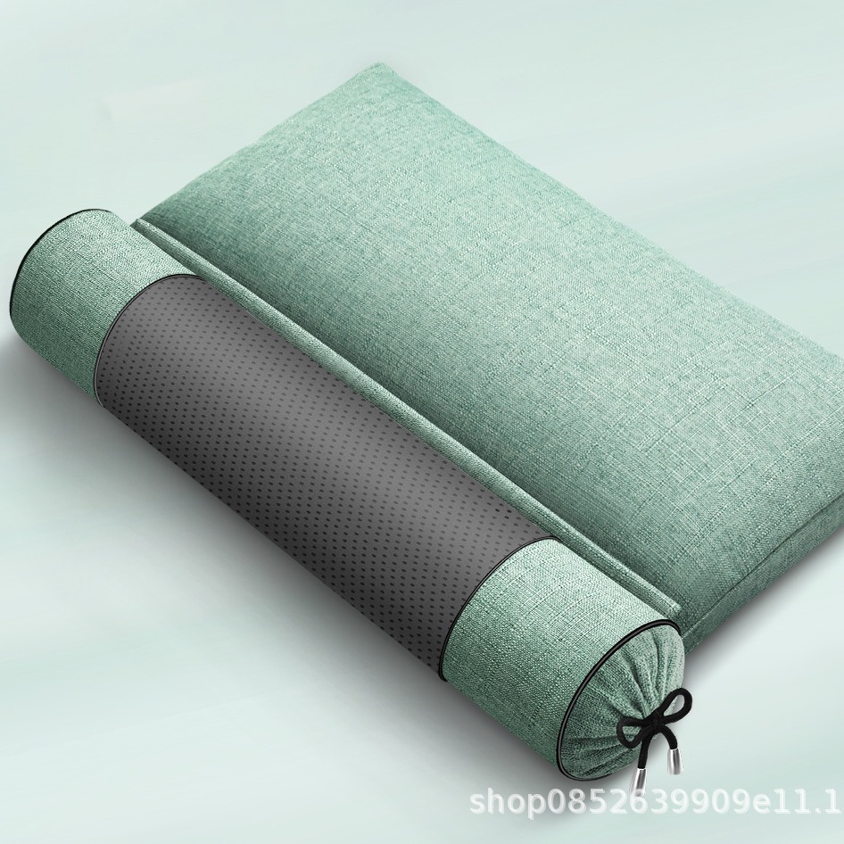 Cylindrical Buckwheat Cassia Seed Pillow with Herbal Filling, Neck Support for Home Relaxation, Candy Shape - Image 5