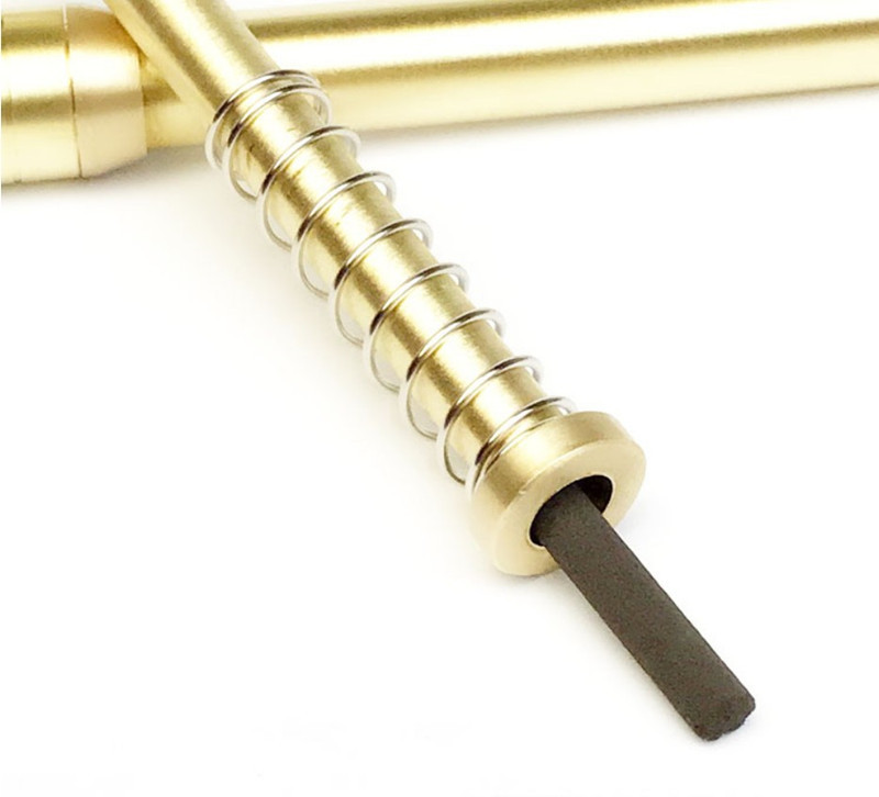 Brass Warm Moxibustion Stick 7mm Fine Moxa Roll Holder for Body Self-Care, Moxa Massage Tool - Image 5