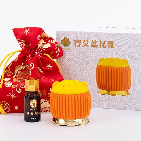 Lotus Moxibustion Jar, Double-Layer Insulated Warm Moxa Mugwort Massage Cup for Home Wellness Routine