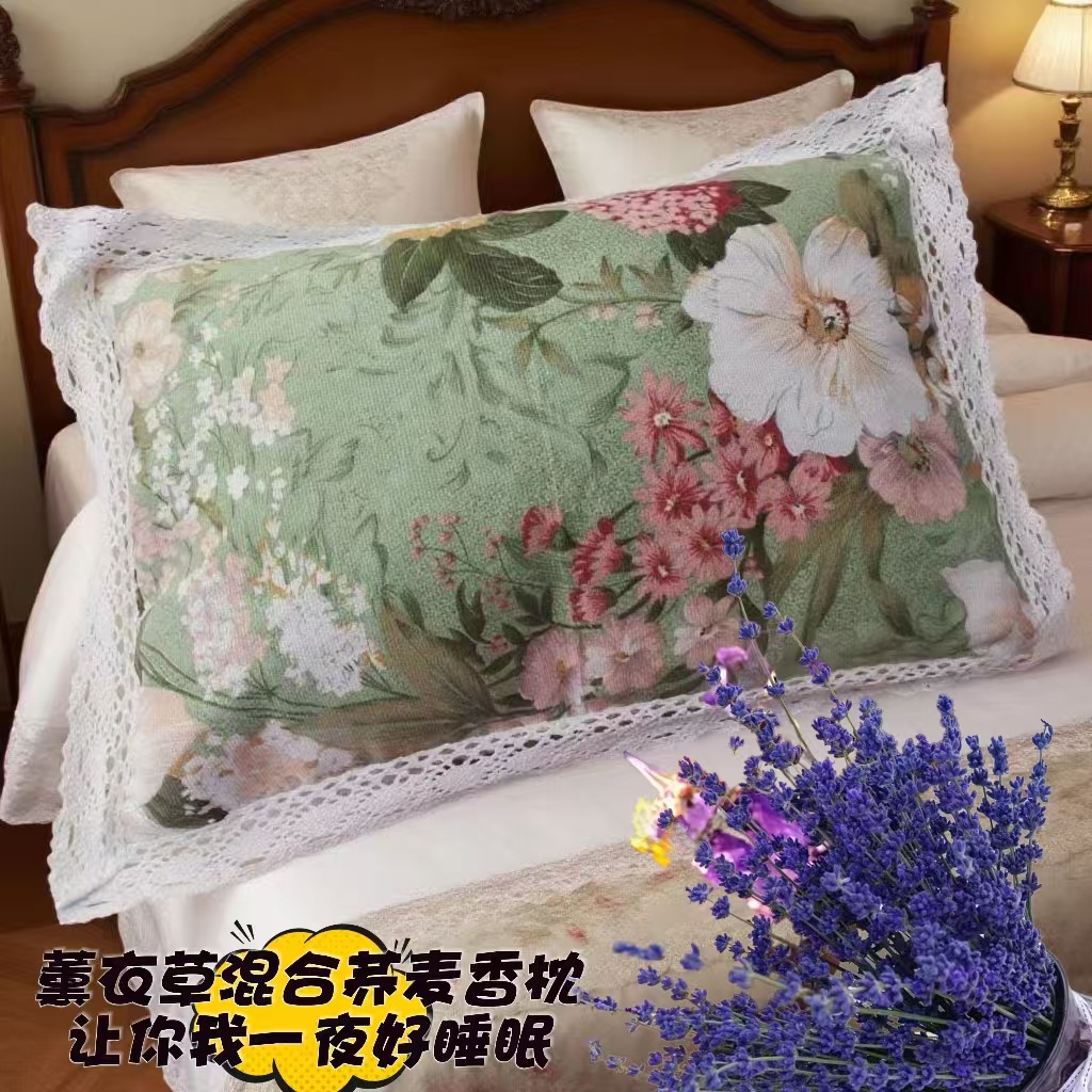 Lavender Buckwheat Wellness Pillow, Plant-Based Aromatic Comfort for Home Relaxation - Image 4
