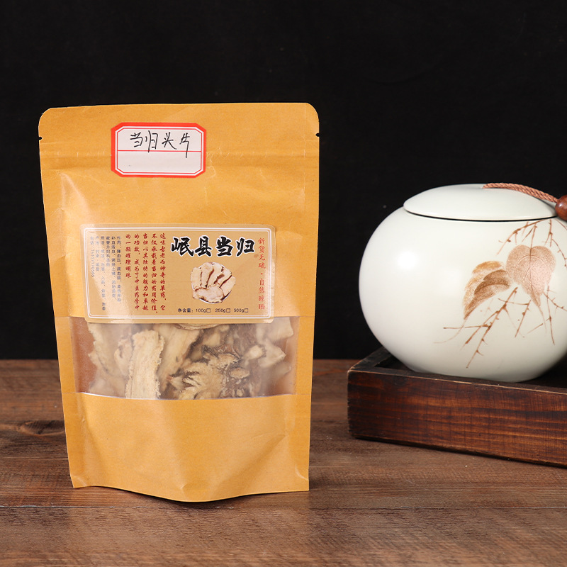 Danggui Root Slices from Min County, Gansu, Chinese Medicinal Herb, Whole Root for Soup, Sliced Danggui, of Chinese Medicinal Herbs - Image 4