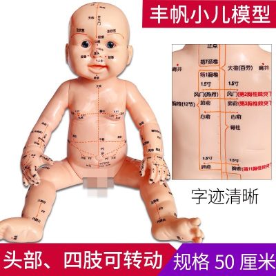 Pediatric Acupoint Model 50cm PVC Doll for Tui Na Self-Study and Professional Training