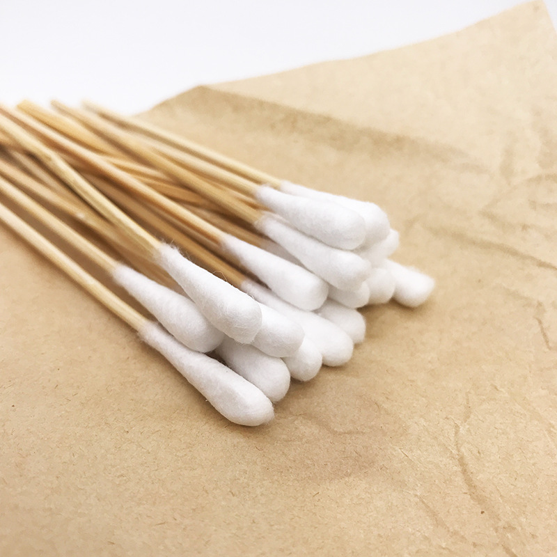 Cotton Swabs 400 Count, Single-Head Paper Bag Pack, Home Wellness Care and Disposable Hygiene Tool - Image 2