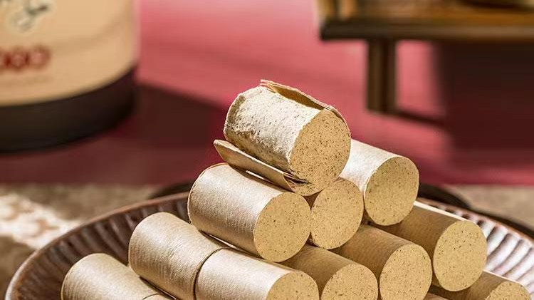 Moxa rolls arranged for dry storage and fire safety