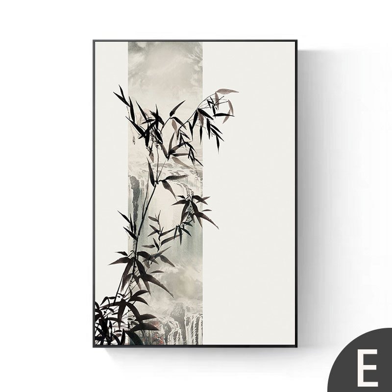Zen bamboo wall art for traditional living