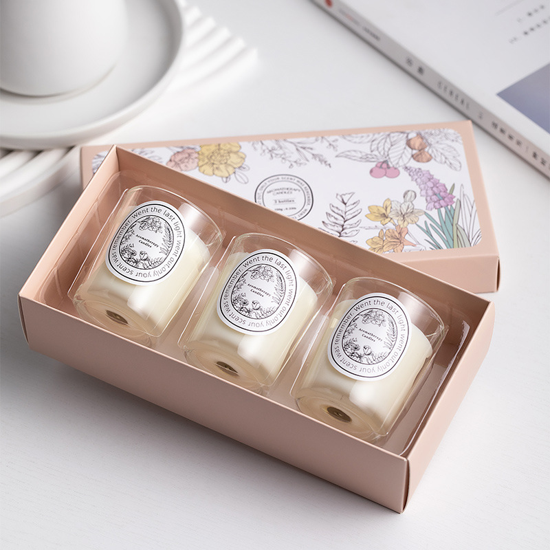 Soybean Scented Candle Gift Box for Men and Women, Wedding Gifts, High-End Birthday Souvenirs, Wholesale and Custom-Made - Image 2