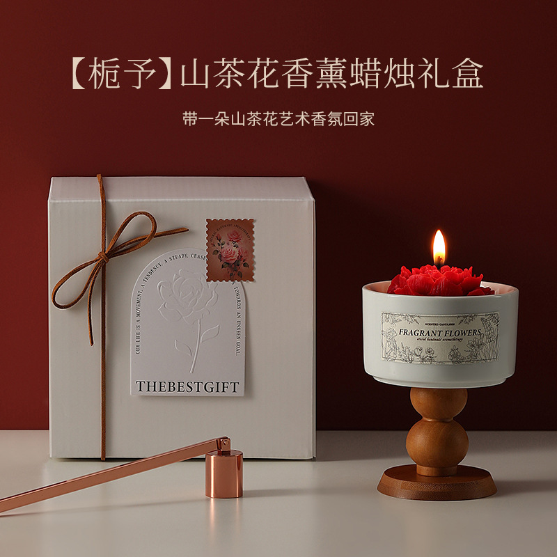 Aromatherapy Candles, High-End Ceramic Cups, Long-Lasting Indoor Fragrance, Valentine's Day Gifts, Wedding and Birthday Souvenirs, Wholesale - Image 2