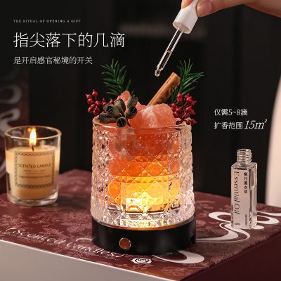 Aromatherapy Essential Oil High-End Gift Box with Diffuser Crystal Stone for Home Use, Long-Lasting Fragrance, Birthday Gift, Decorative Piece, Wholesale Customization