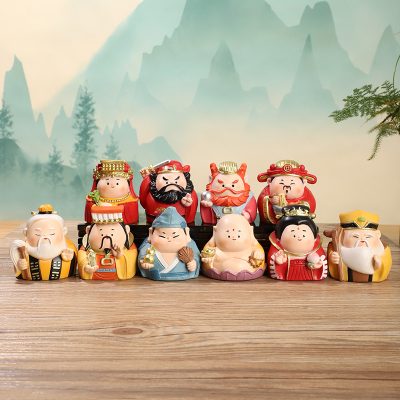 Ancient-Style Little Fairy Resin Figurine Home Desktop Decoration Small Craft Ornament Zhong Kui Figurine Student Gift